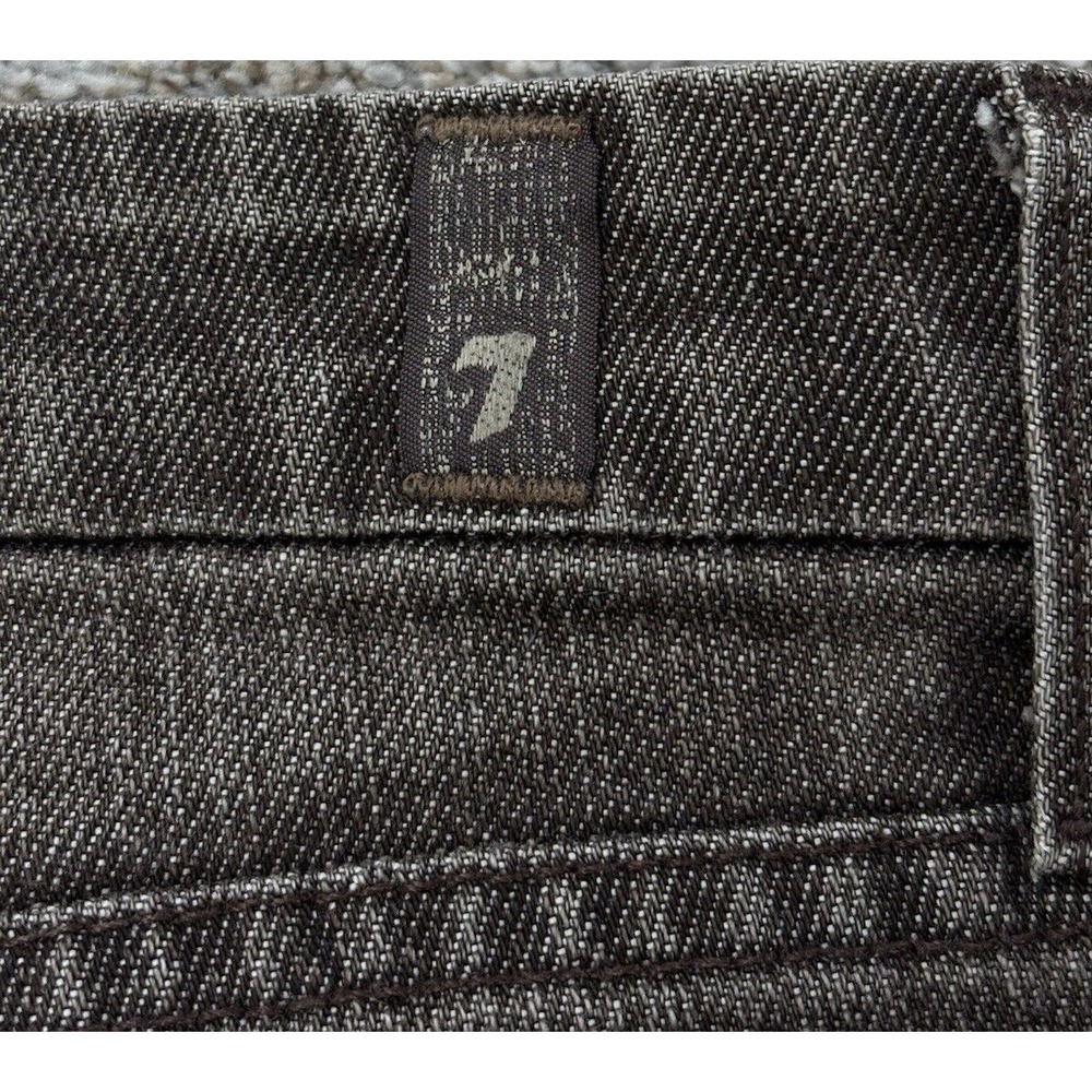 7 for All Mankind 'A' Pocket Jeans Womens‎ 28 Brown Flared Stretch Boho Festival - Picture 5 of 14